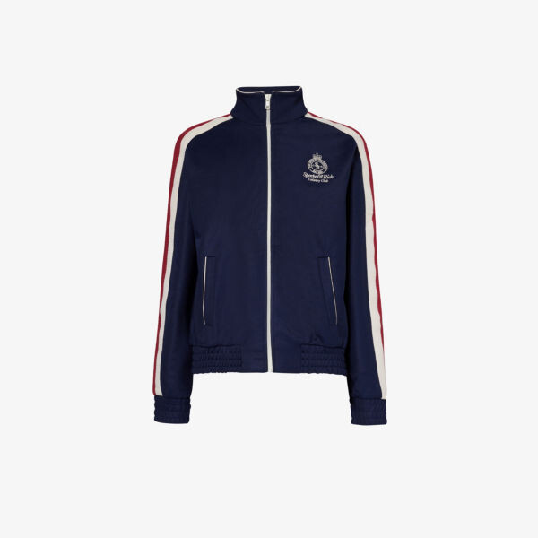 

Тканый жакет crown с вышивкой Sporty & Rich, синий