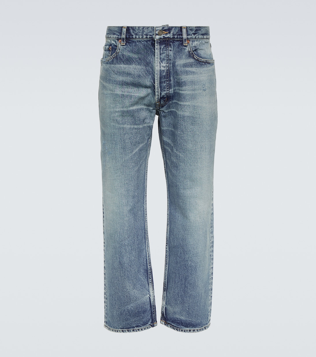 Мик прямые джинсы Saint Laurent, синий