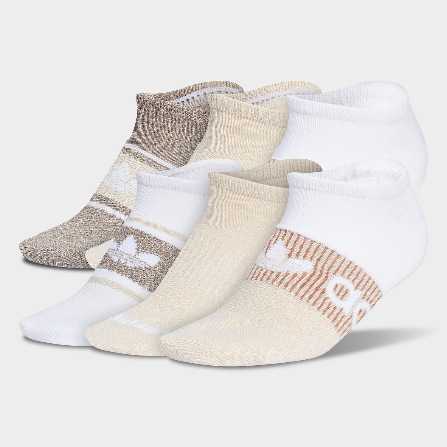 

Женские носки adidas Originals No Show (6 шт.), бежевый