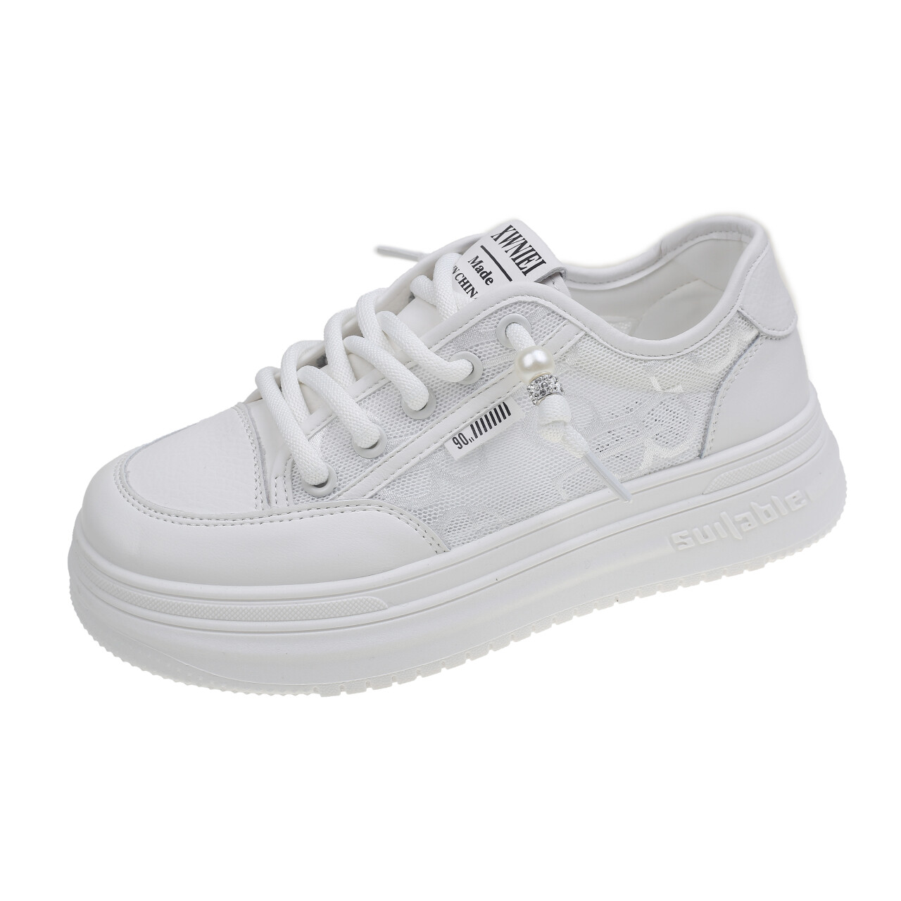 

Туфли женские повседневные Women's Casual Shoes Women's Miami, цвет Letter white