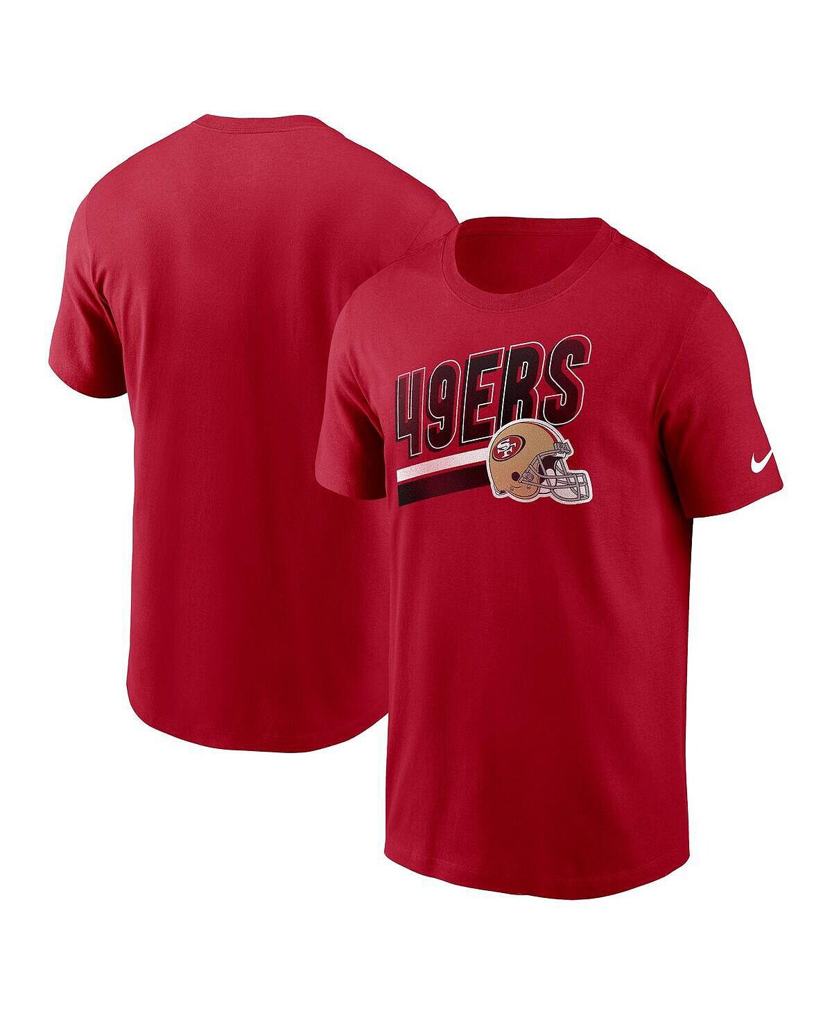 

Мужская футболка Scarlet San Francisco 49ers Essential Blitz Lockup Nike