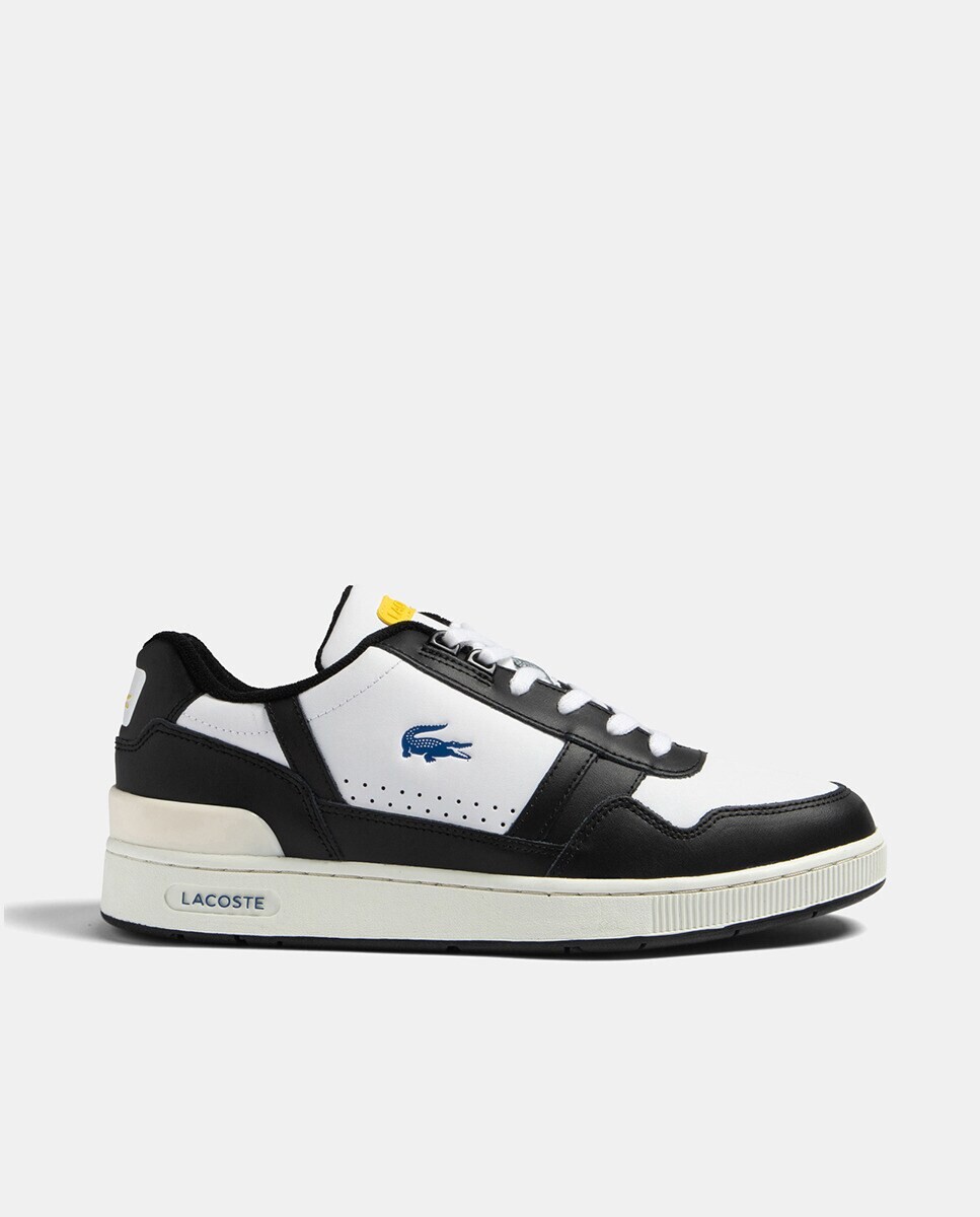 

Мужские кроссовки T-Clip из кожи контрастного цвета Lacoste, белый