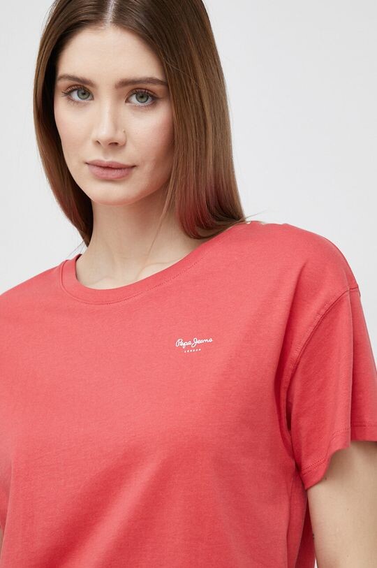 

Хлопковая футболка Wimani Pepe Jeans, красный