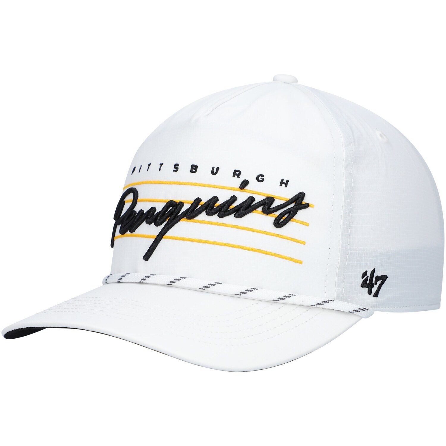 

Мужская белая кепка '47 Pittsburgh Penguins Downburst Hitch Snapback