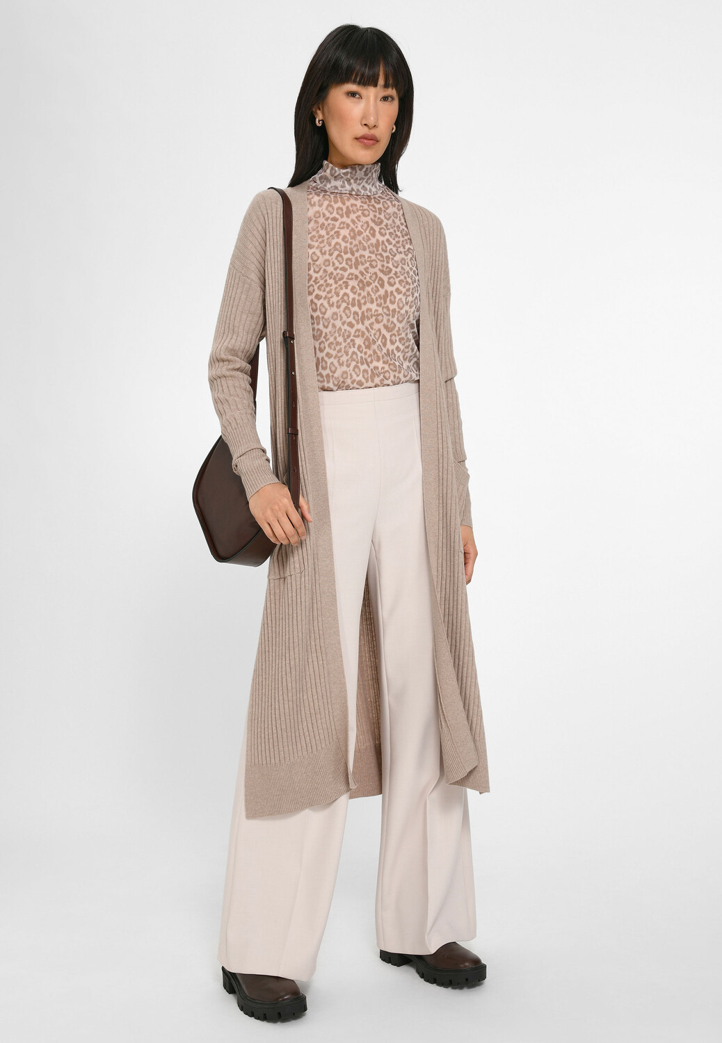 

Толстовка Basler Strickjacke Viscose, серо-коричневый