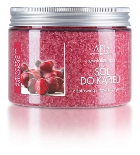 

Восстанавливающая соль для ванн, 650 г Apis, Cranberry Vitality, APIS Professional