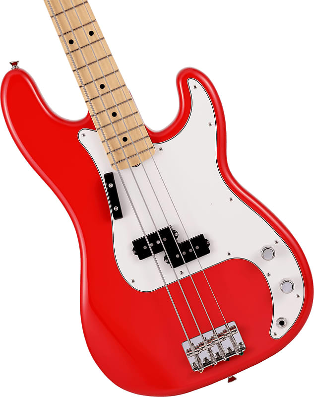 Басс гитара Fender - Made in Japan Limited Edition International Color Series - Precision Bass Guitar - Maple Fingerboard - Morocco Red - w/ Gig Bag