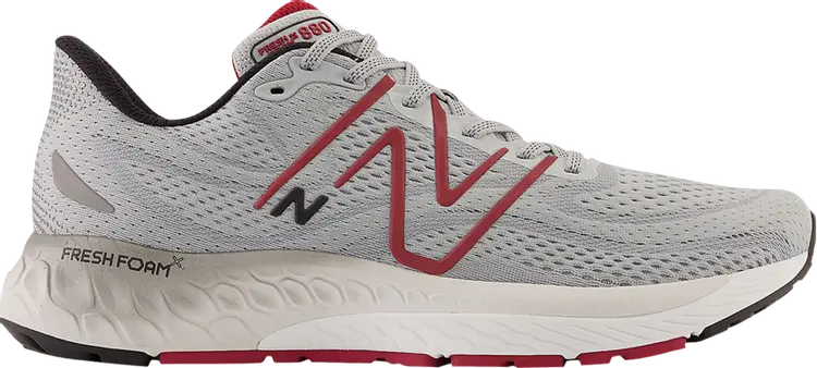

Кроссовки Fresh Foam X 880v13 2E Wide 'Aluminum Grey Crimson', серый