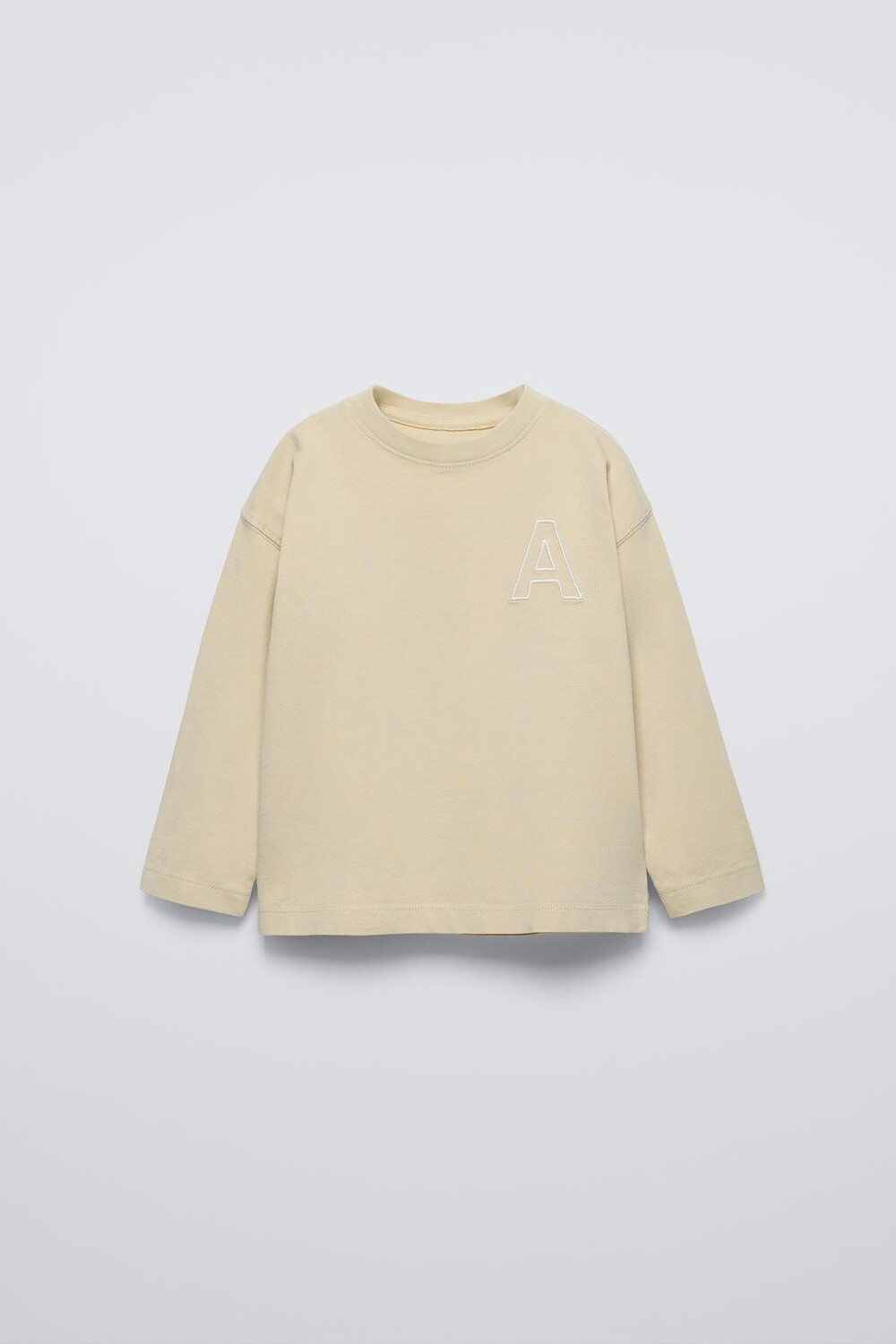 

Футболка с письмом ZARA, желтый