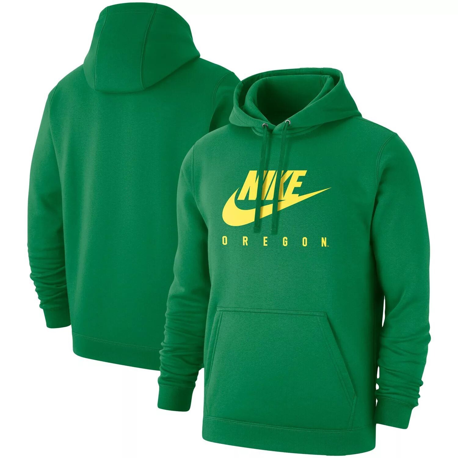 

Мужской зеленый пуловер с капюшоном Oregon Ducks Club Nike