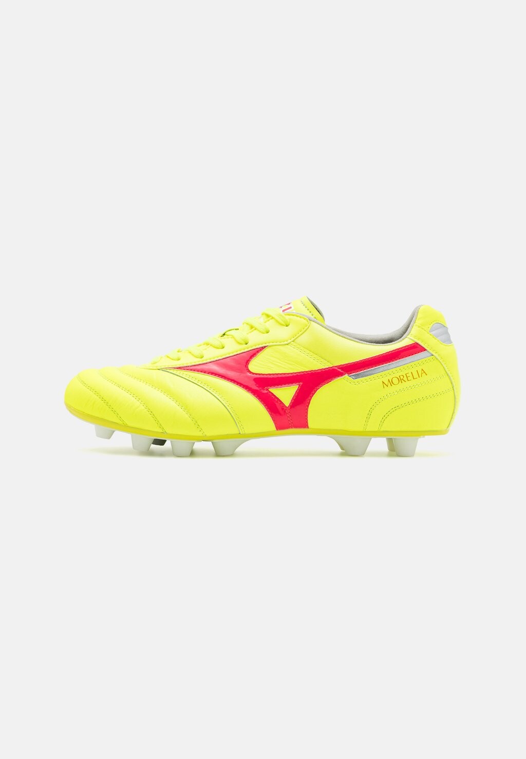 

Футбольные бутсы с шипами Morelia Ii Elite Mizuno, цвет safety yellow/fiery coral/galaxy silver