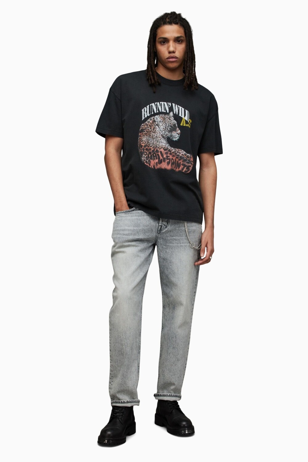 

Черная футболка AllSaints Species All Saints, черный