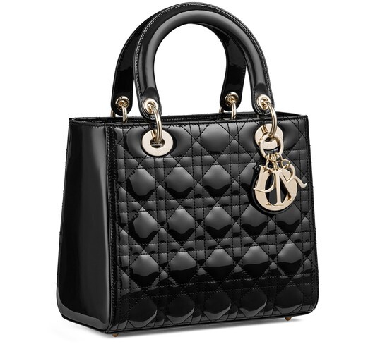 

Сумка Lady Dior среднего размера Dior, темно-серый