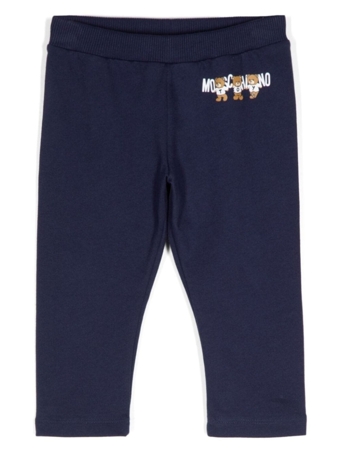 

Moschino Kids брюки из хлопка с принтом плюшевого мишки, синий