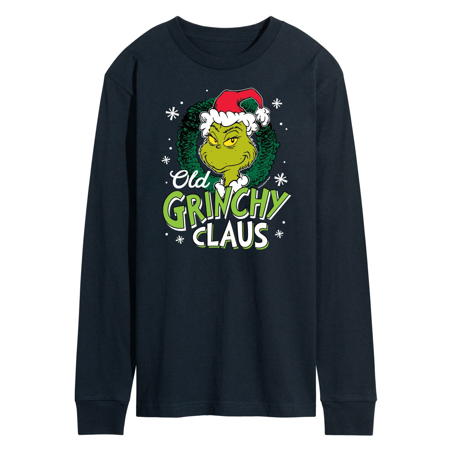 

Мужская футболка Dr. Seuss Grinch Old Grinchy Claus с длинными рукавами Licensed Character