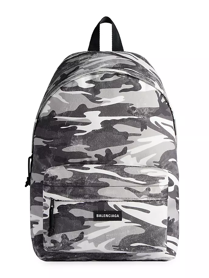 

Рюкзак Explorer с камуфляжным принтом Balenciaga, серый