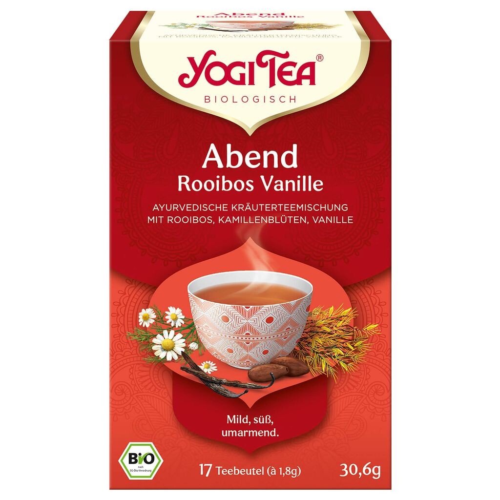 

Yogi Tea Вечерний чай Ройбуш с ванилью 30,6 г 17 чайных пакетиков