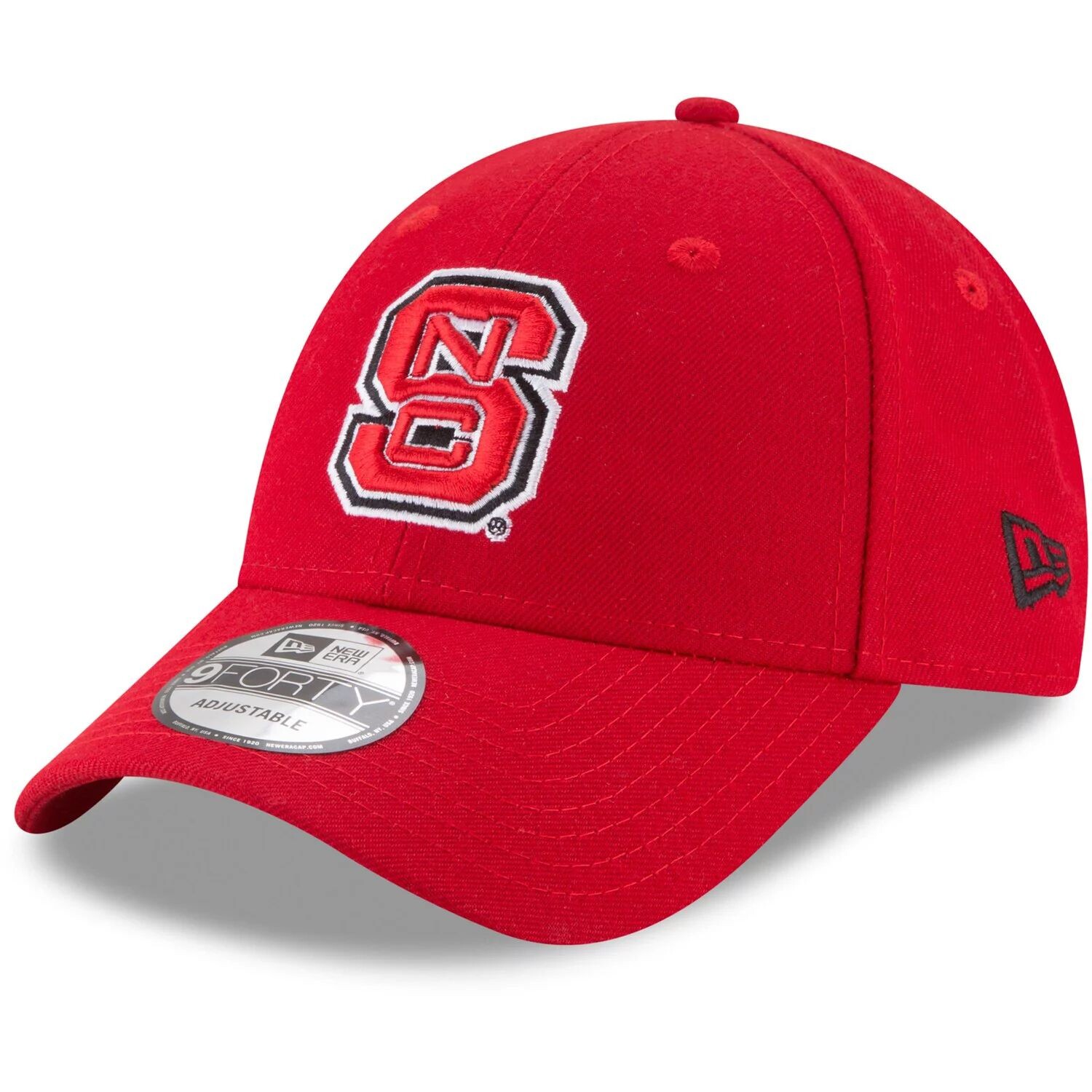 

Мужская регулируемая кепка New Era Red NC State Wolfpack The League 9FORTY