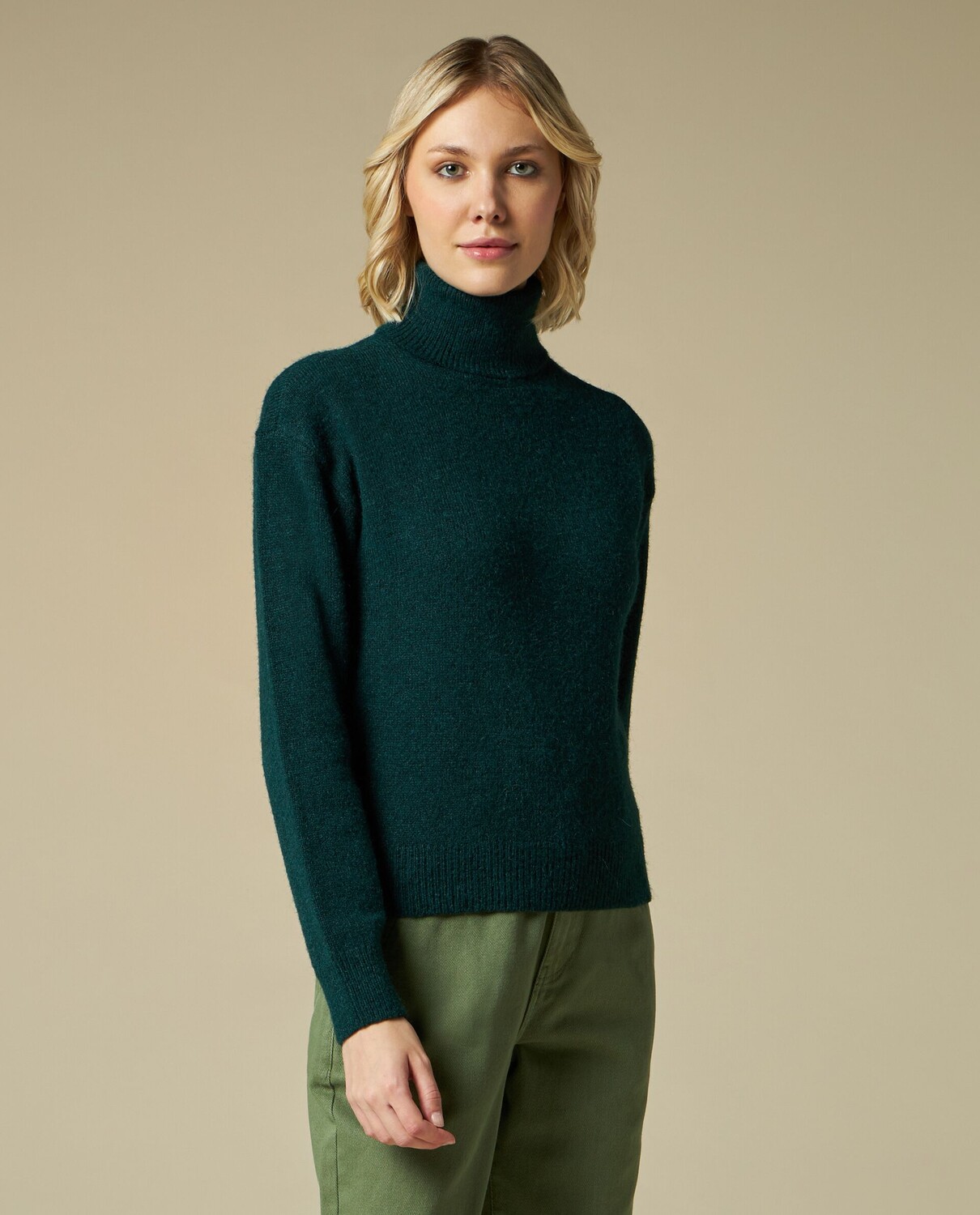 

Женский пуловер из смесовой шерсти NICE&CHIC, электрический синий