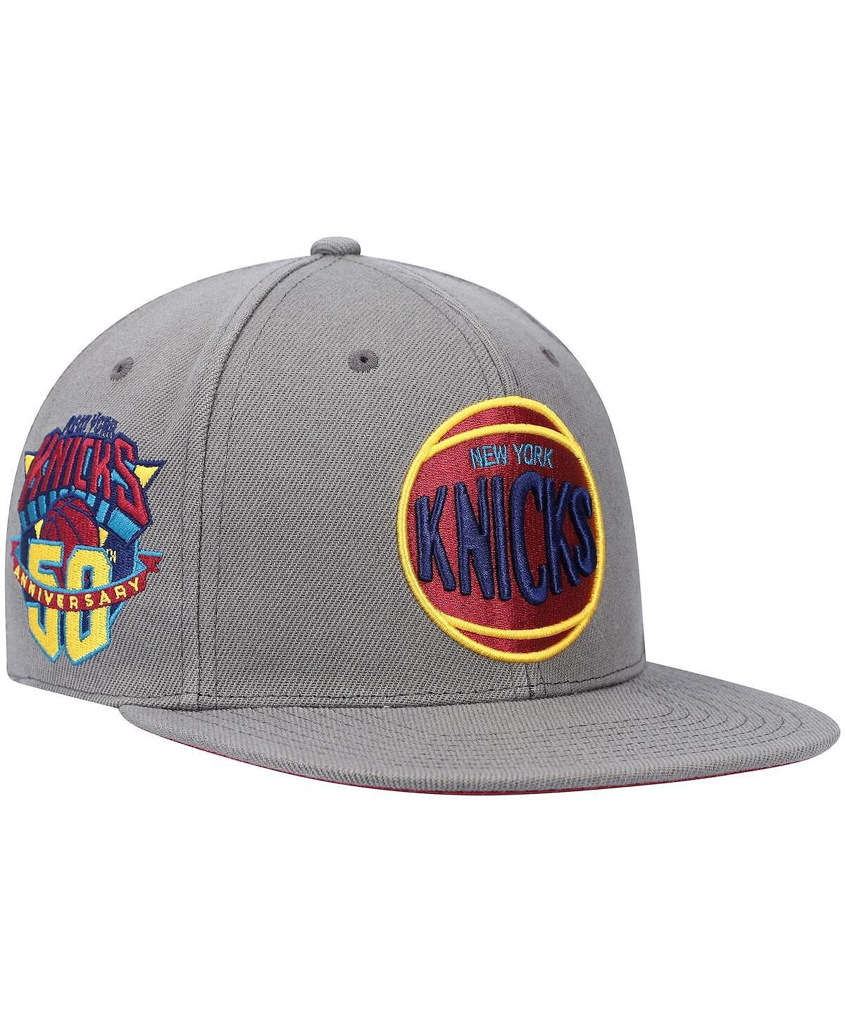 

Мужская угольная шляпа New York Knicks Hardwood Classics 50th Anniversary Carbon Cabernet Mitchell & Ness