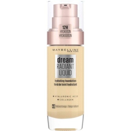 

Жидкая увлажняющая тональная основа Maybelline Dream Satin с гиалуроновой кислотой и коллагеном 44 натуральный бежевый Maybelline New York