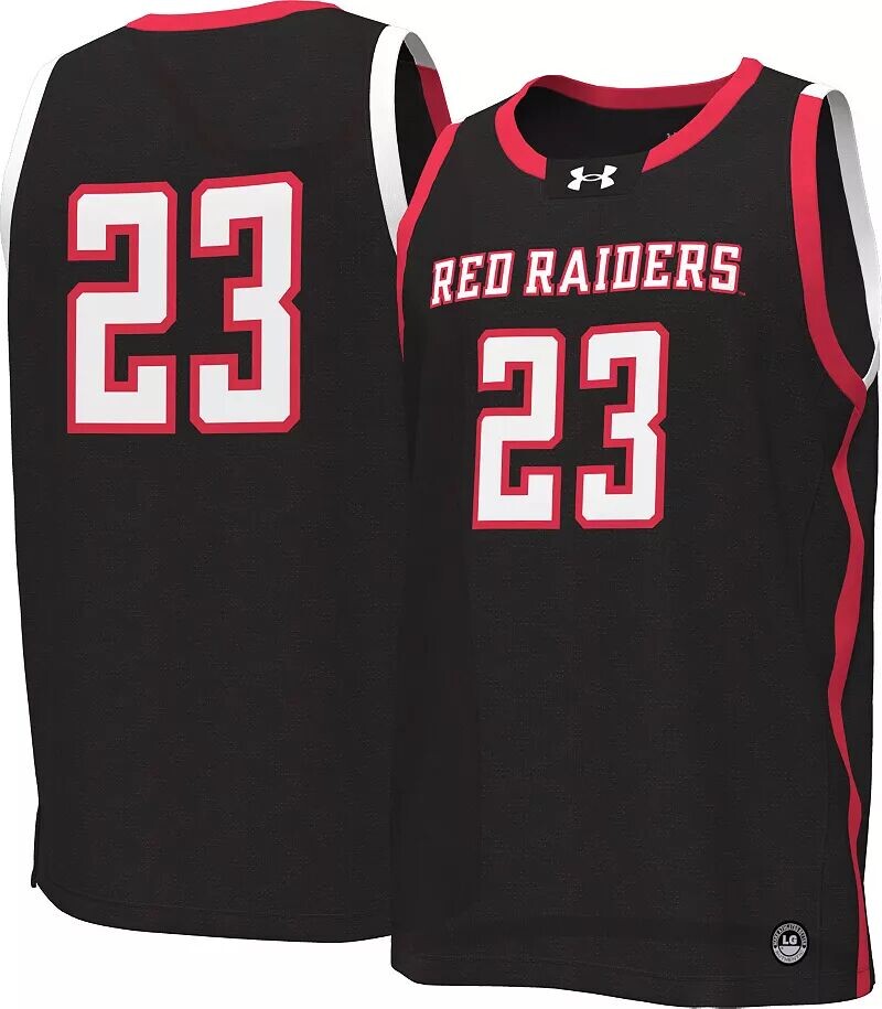 

Мужская баскетбольная майка Under Armour Texas Tech Red Raiders #23 черная реплика