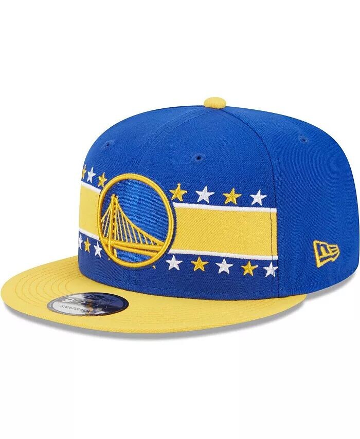 

Мужская кепка Snapback Royal Golden State Warriors с полосками звезд 9FIFTY New Era, синий