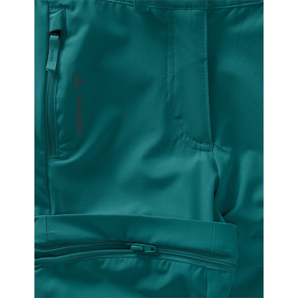

Брюки VAUDE Zip Off Slim Fit, зеленый