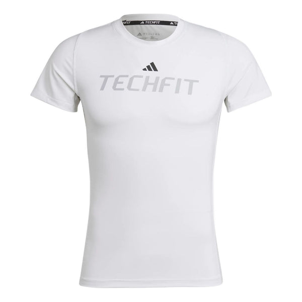 Футболка Men's adidas Logo Alphabet Printing Round Neck Short Sleeve White T-Shirt, мультиколор