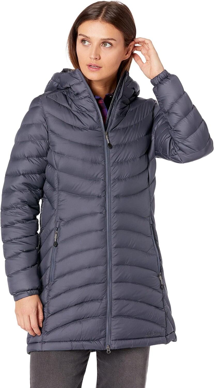

Пуховик Petite Ultralight 850 с капюшоном L.L.Bean, цвет Gunmetal Gray