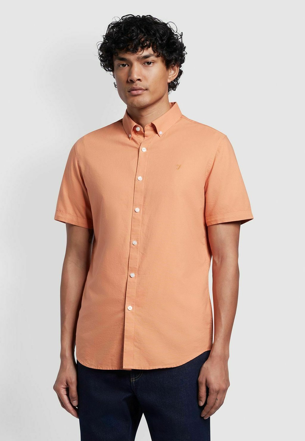 Рубашка BREWER Farah, цвет mandarin