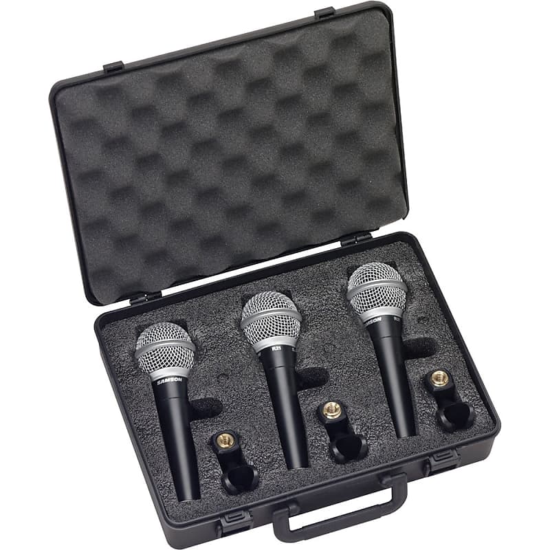 Динамический вокальный микрофон Samson R21 Cardioid Dynamic Vocal/Presentation Microphone (3 Pack) динамический вокальный микрофон samson q4 dynamic vocal microphone