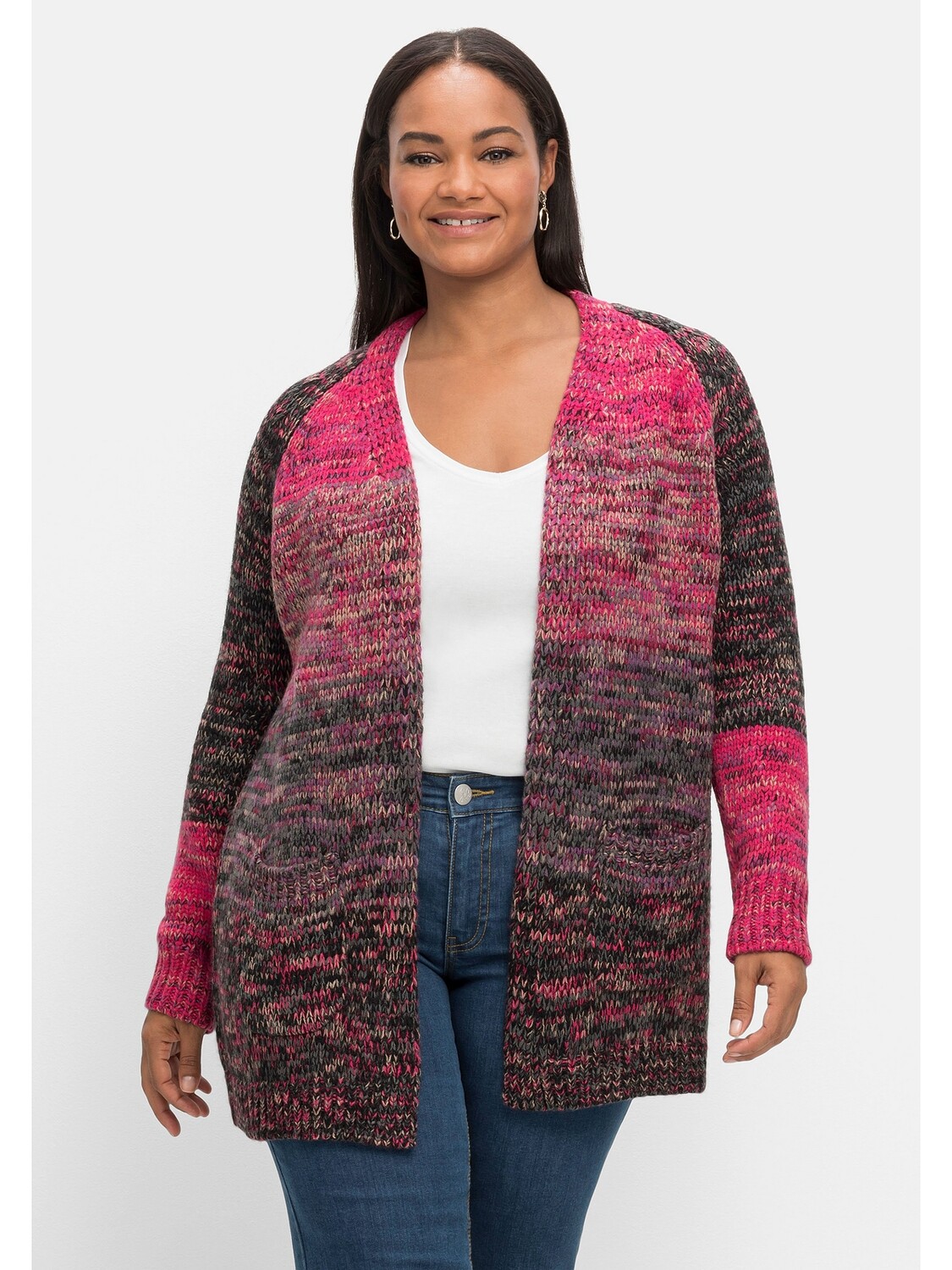 

Кардиган sheego by Joe Browns Strickjacke, разноцветный