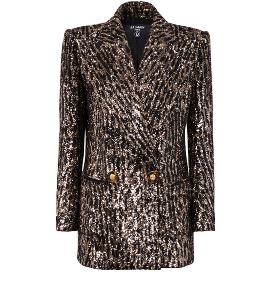 

Жакет с пайетками Balmain, золотой