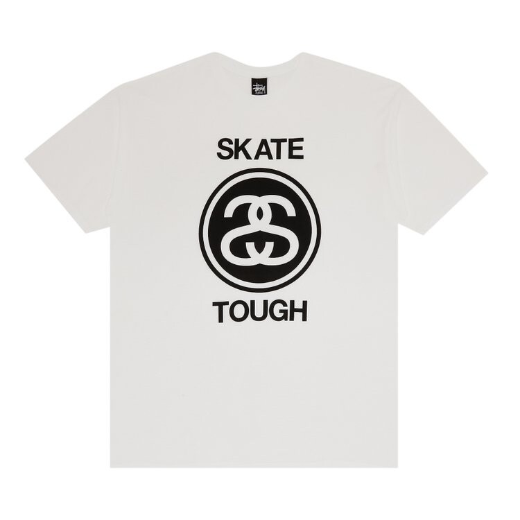 Футболка Stussy Skate Tough 'White', белый