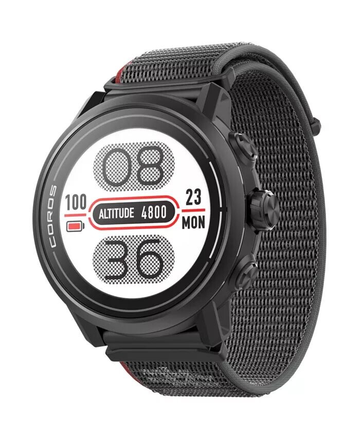 

Часы для улицы APEX 2 с GPS, черные, с нейлоновым ремешком COROS, черный