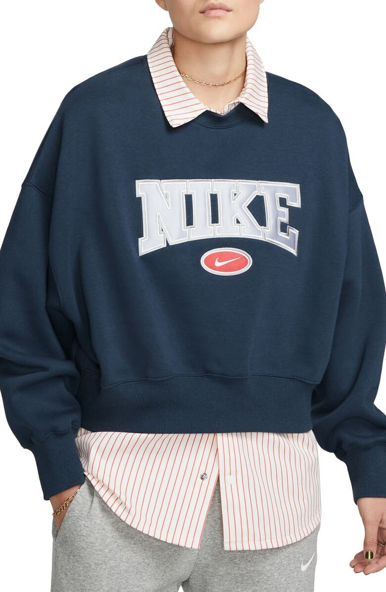 

Толстовка большого размера из смесового хлопка Phoenix Fleece City NIKE