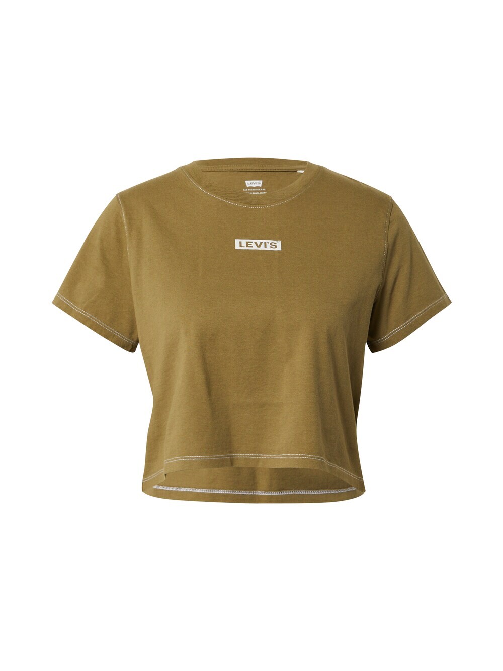 

Рубашка LEVI'S GR CROPPED JORDIE TEE GREENS, оливковый