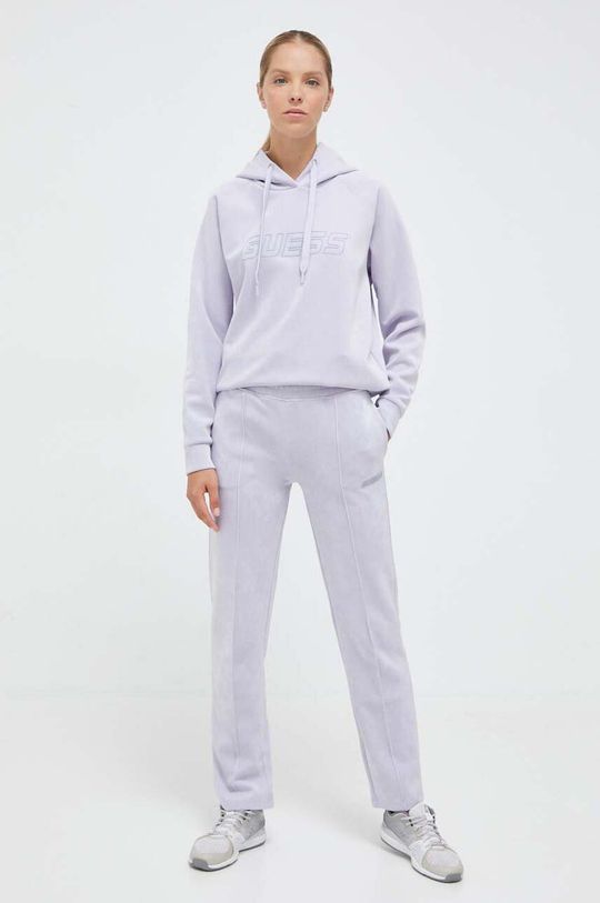 Джоггеры Guess, фиолетовый спортивные брюки из хлопка guess белый