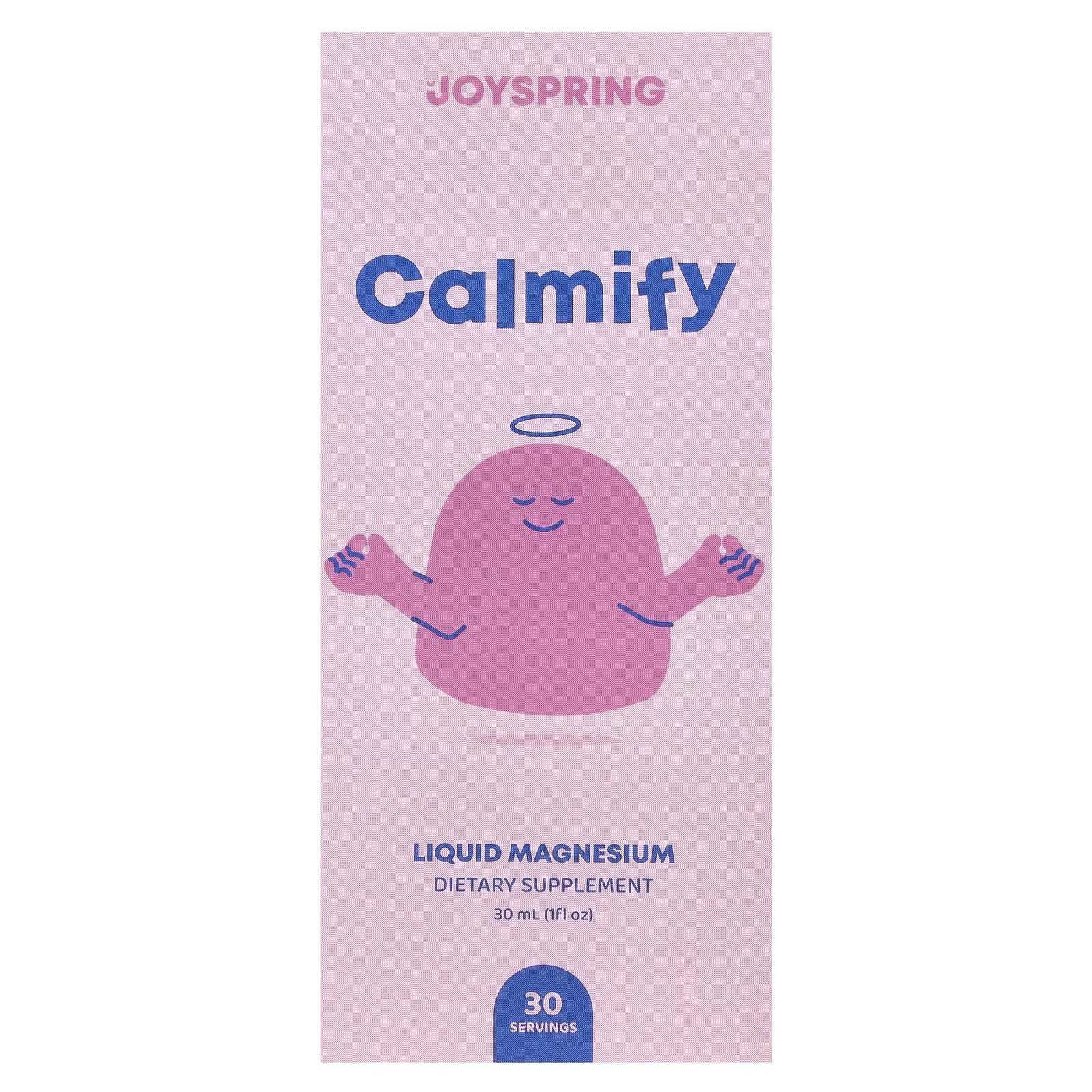 Пищевая добавка JoySpring Calmify Liquid Magnesium, 30 мл пищевая добавка joyspring kids genius drops focus attention 30 мл