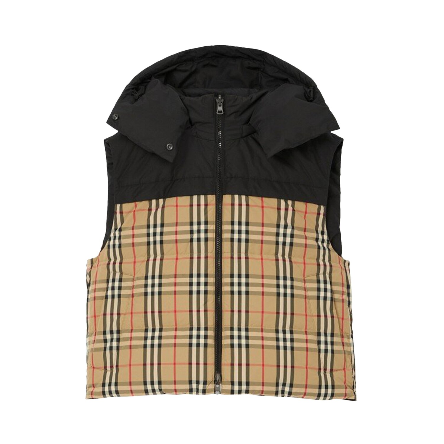 

Двусторонний пуховик Burberry, цвет Архивный бежевый