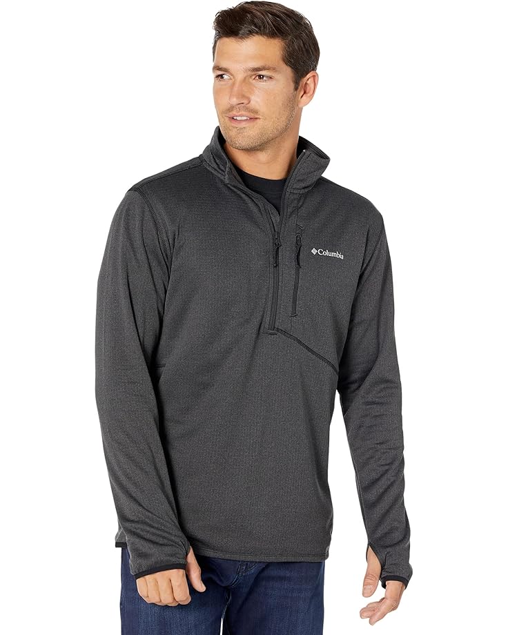 

Куртка Columbia Park View Fleece 1/2 Zip, цвет Black Heather