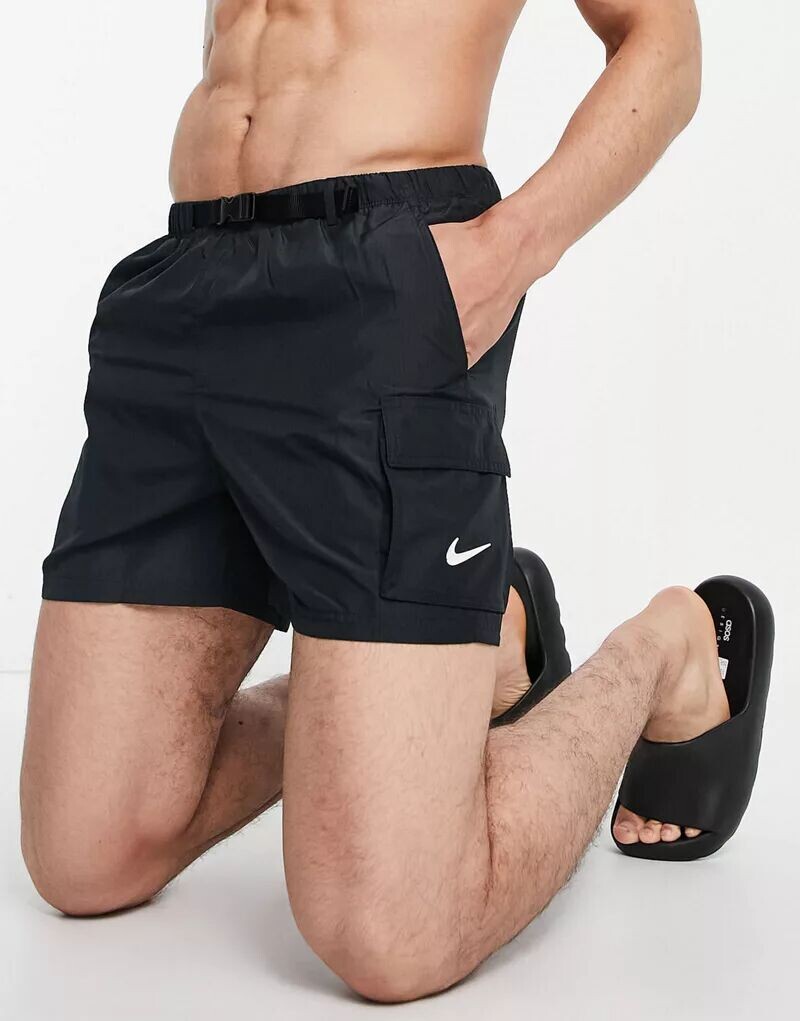 

Черные шорты для плавания-карго Nike Swim Explore Voyage 5 дюймов