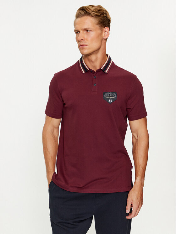 

Рубашка поло стандартного кроя Armani Exchange, красный