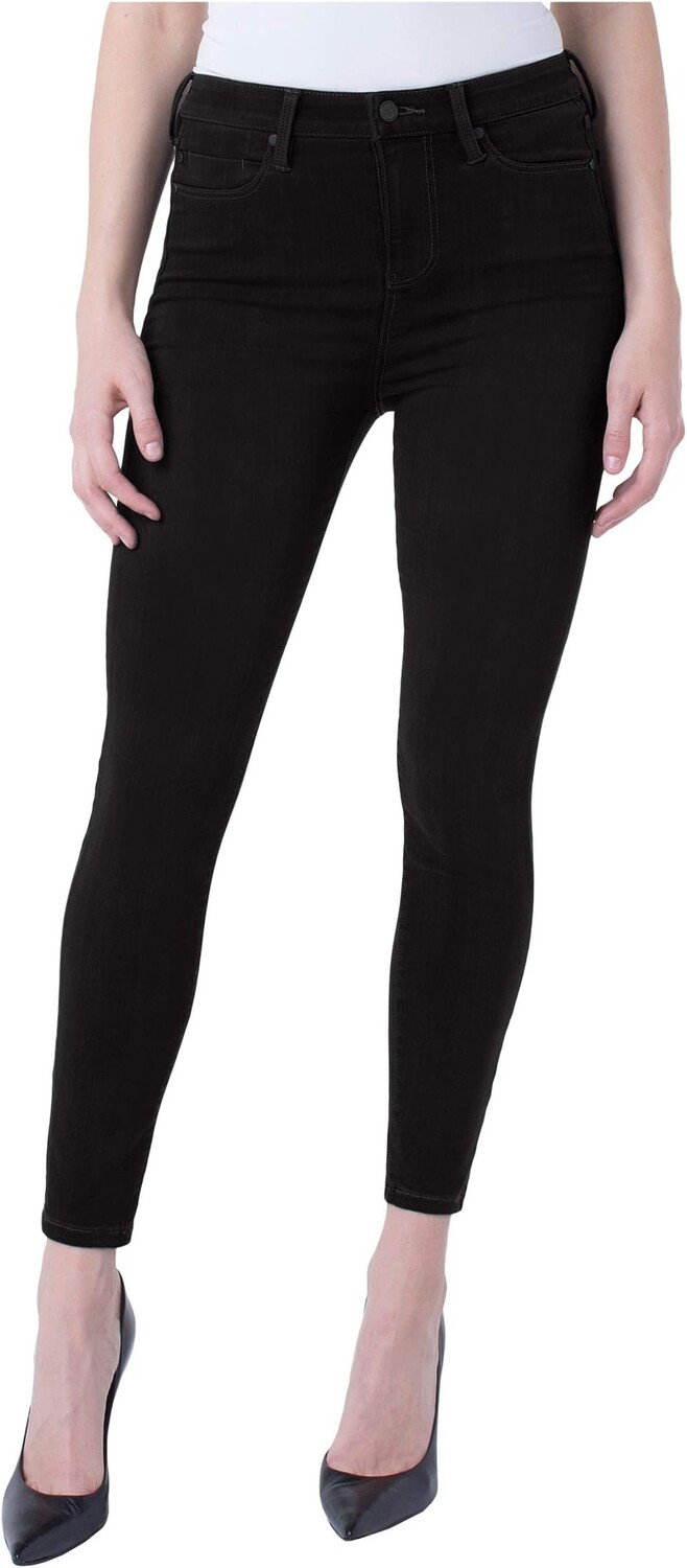 

Джинсы Abby Hi-Rise 28" Ankle Skinny Jean in Black Rinse Liverpool Los Angeles, цвет Black Rinse