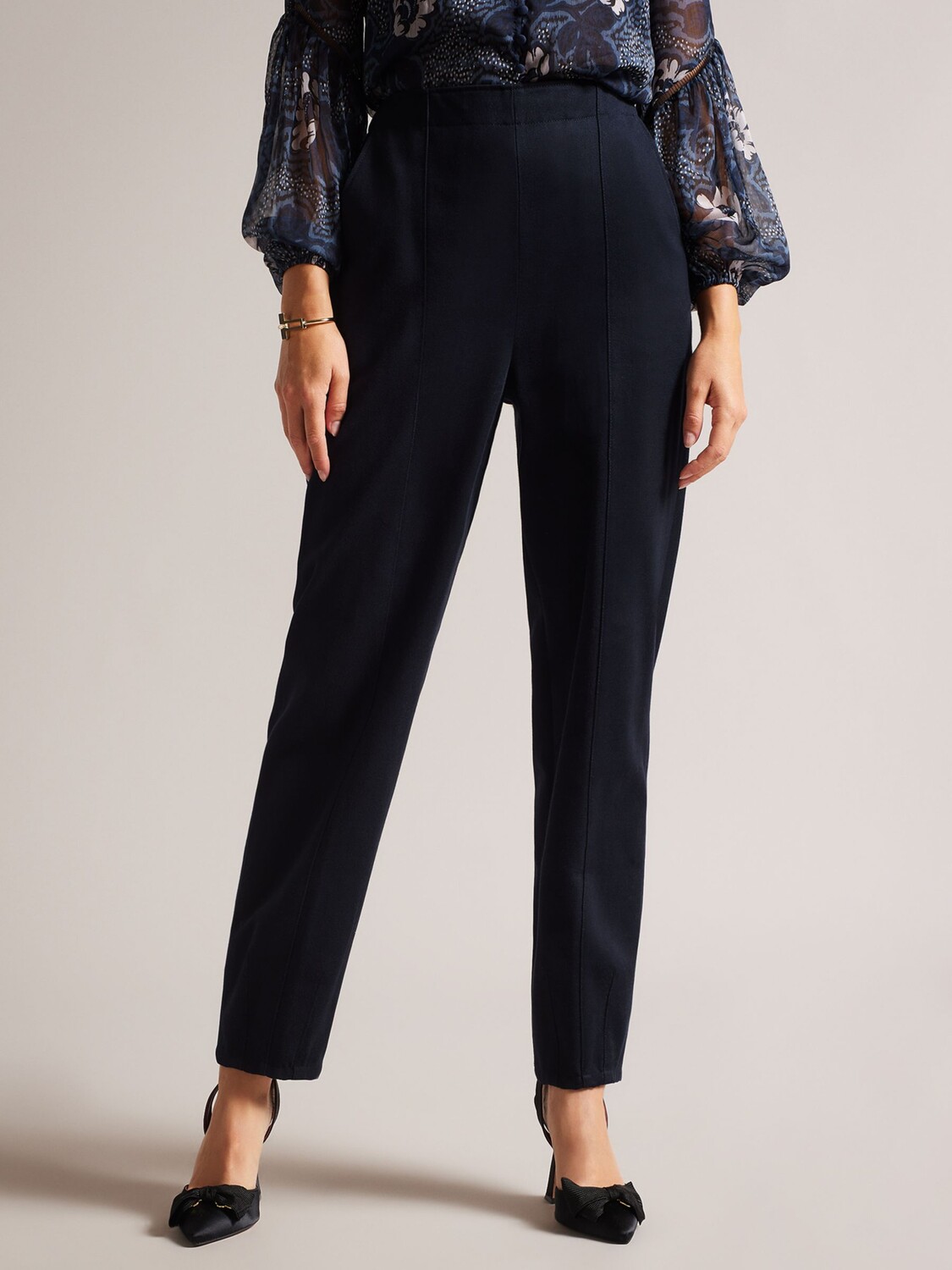 Брюки строгого кроя Ted Baker Eliona, темно-синие