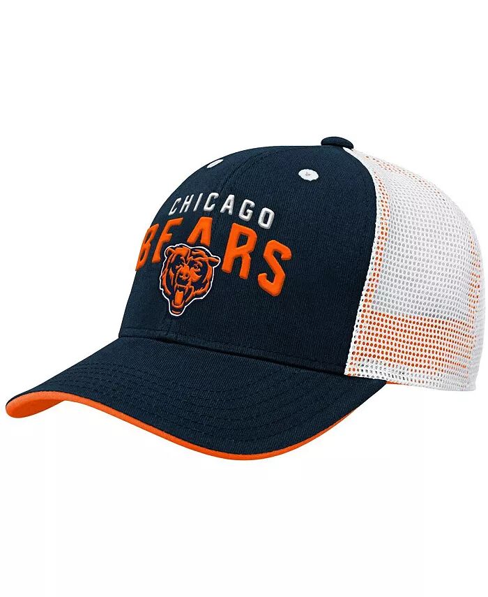 

Темно-синяя кепка Big Boys Chicago Bears Core Lockup Snapback Outerstuff, синий