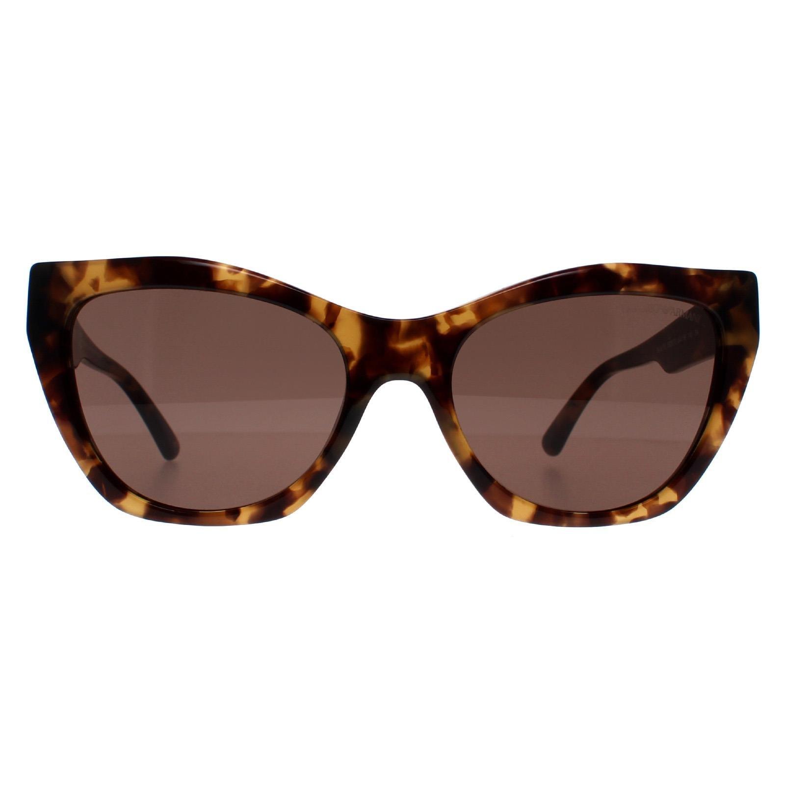 Блестящий коричневый кошачий глаз Гавана Коричневый EA4176 Emporio Armani, коричневый солнцезащитные очки happy baby brown