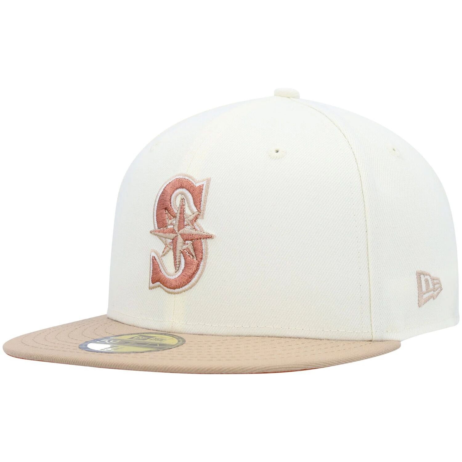 

Мужская кепка New Era кремового цвета Seattle Mariners Chrome Camel Rust Undervisor 59FIFTY