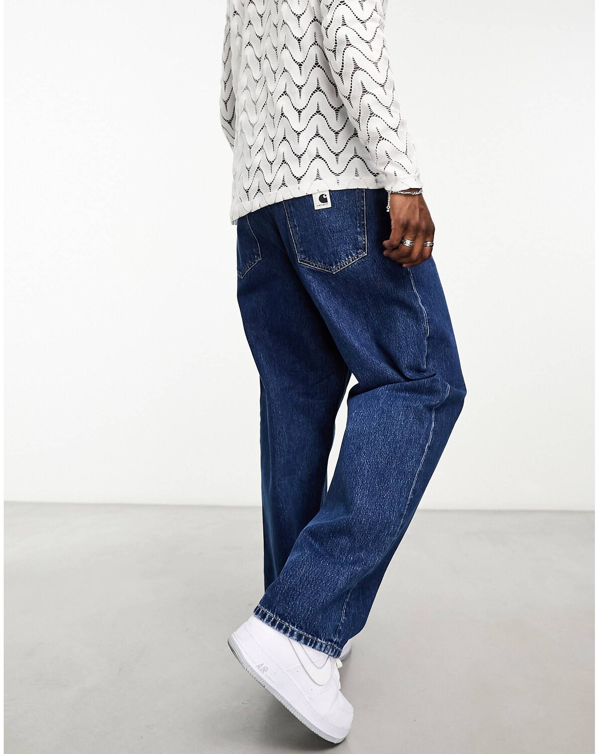 

Синие свободные джинсы Carhartt WIP brandon